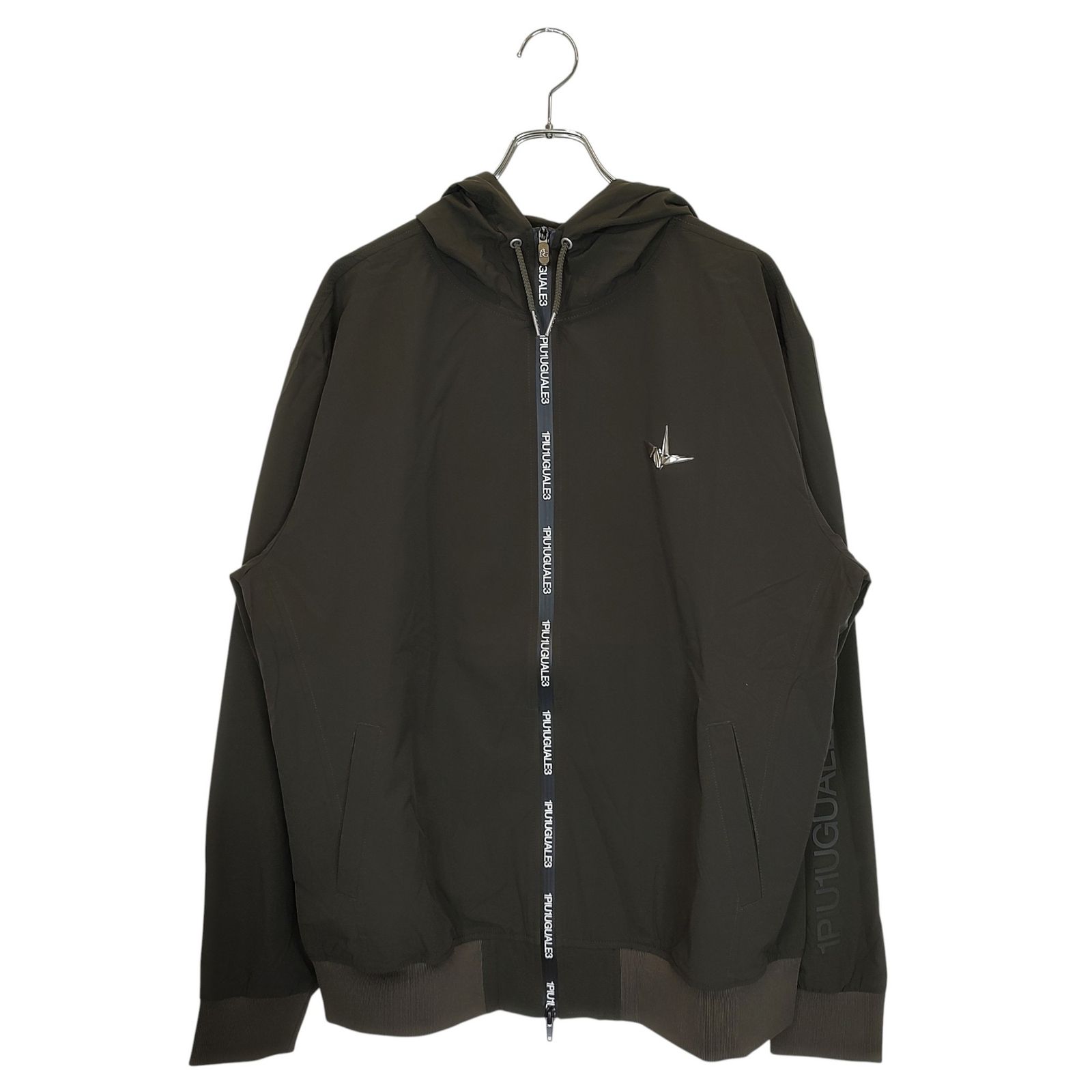 1PIU1UGUALE3 GOLF ウノピゥウノウグァーレトレ ゴルフ ZIP PARKER ジップアップ パーカー GRB123 GPE001 7 XXL カーキ メンズ