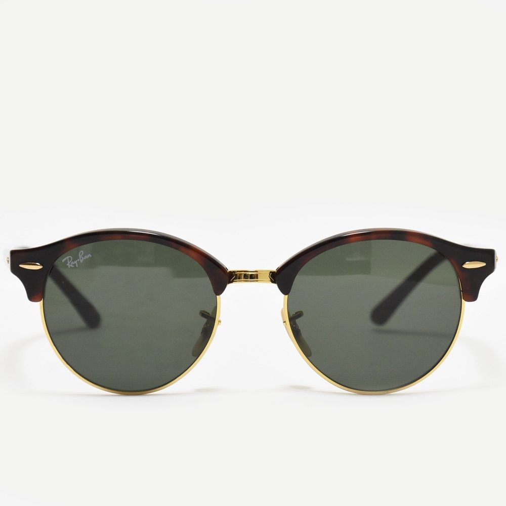 Ray Ban レイバン サングラス CLUB ROUND ポリッシュ レッドハバナ べっ甲 クラブラウンド G-15 グリーン RB4246 990 51□19