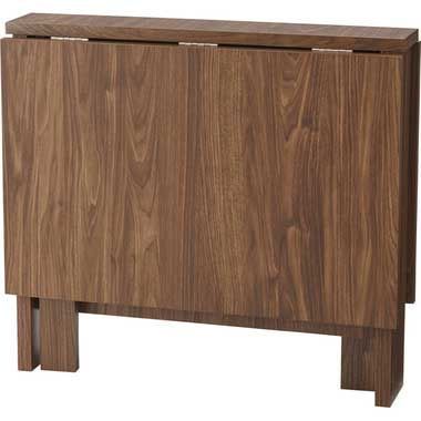 フィーカ2wayダイニングテーブル フォールディング W120×D80×H72cm No.103 ウォルナット