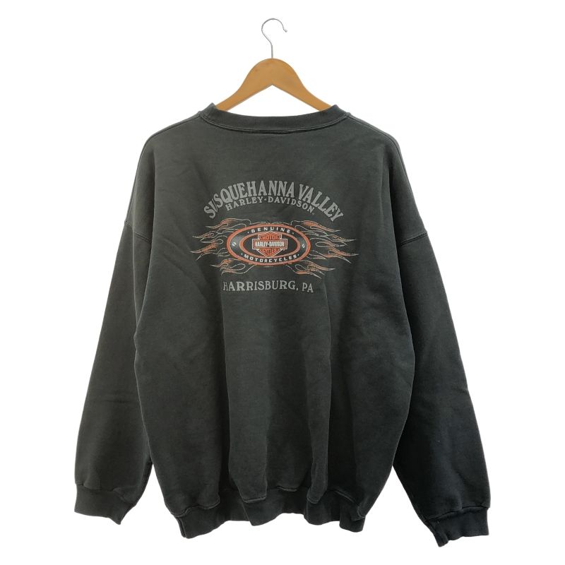Harley Davidson スウェット クルーネック 黒 タグなし 66