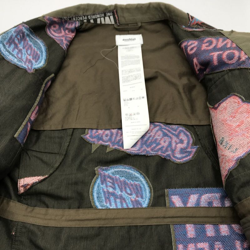 doublet 16aw ステッカージャケット doublet ステッカージャケット Stickers Jacquard Field Jacket