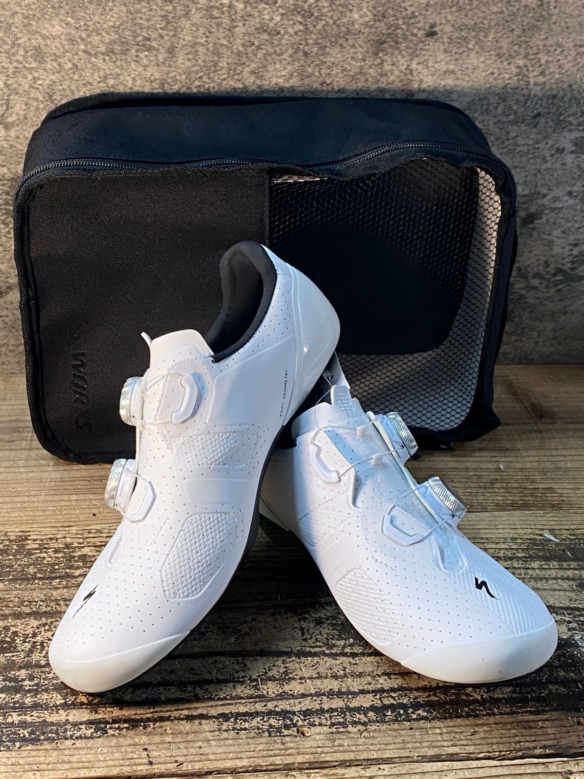 JM397 スペシャライズド SPECIALIZED エスワークス S-WORKS トーチ TORCH RD ビンディングシューズ 白 EU40 SPD-SL