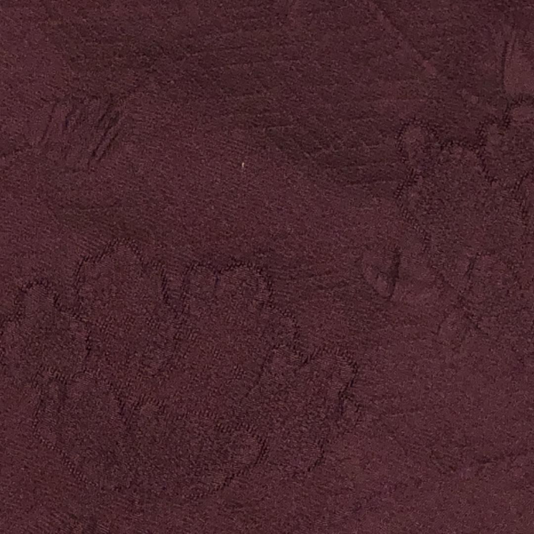 紫檀色 花唐草地模様