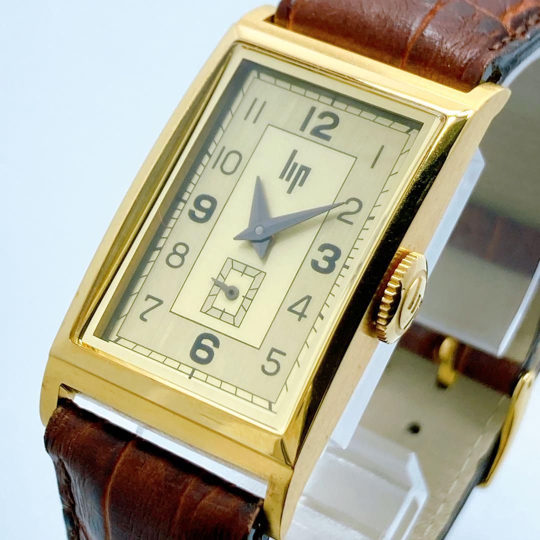 432 LIP リップ　チャーチル　T18 スクエア　スモセコ　腕時計　美品 432 LIP リップチャーチルT18 スクエアスモセコ腕時計美品ウオ－ター