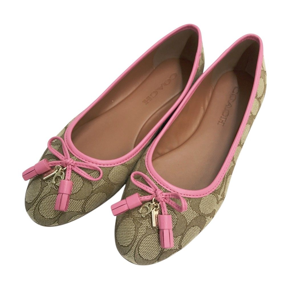 COACH ブラック アナベル バレエ 24センチ Coach ANNABEL コーチ