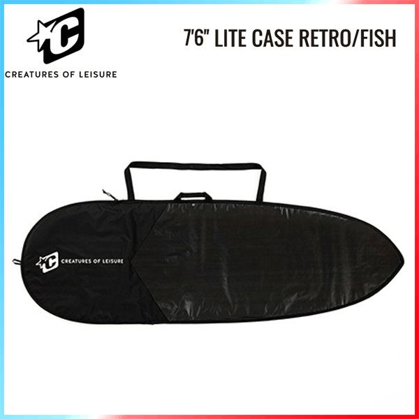 CREATURES LITE CASE RETRO/FISH 7'6 / クリエイチャーズ ライト ケース レトロ フィッシュ サーフィン ボードケース BLACK