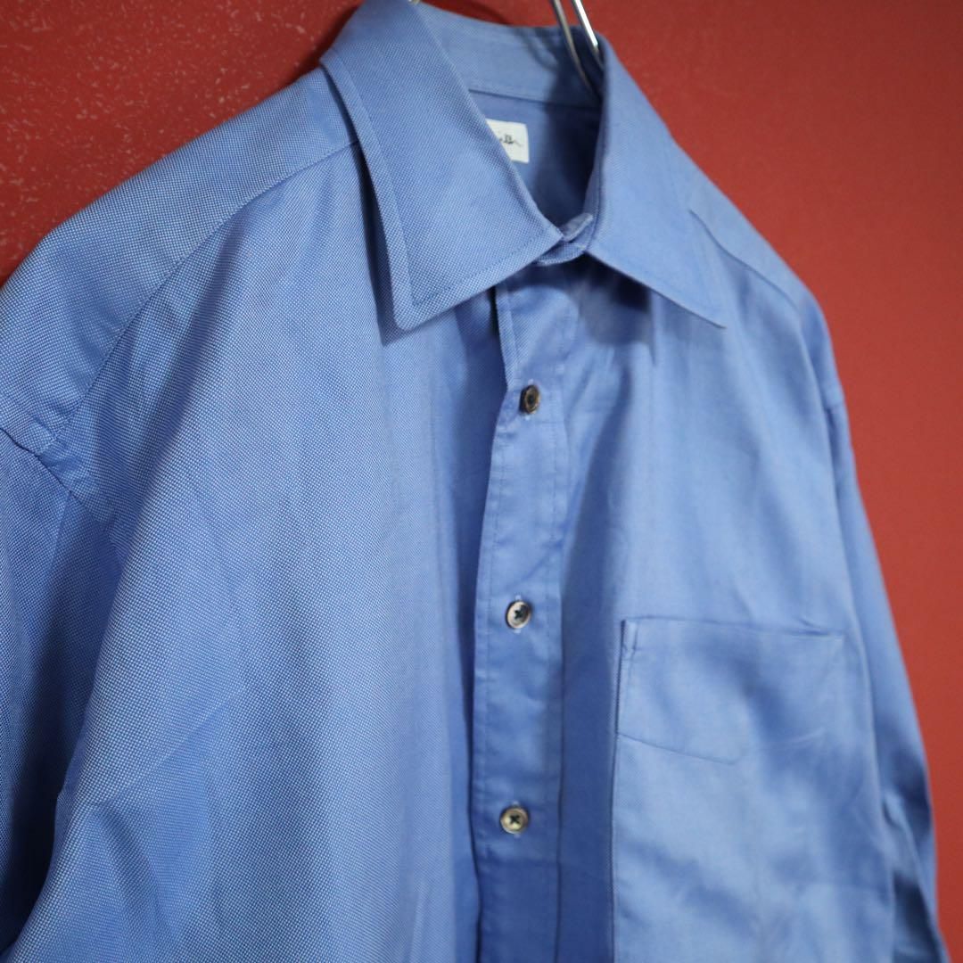 Paul smith水色 長袖シャツ ポケット付き Paul Smith ポールスミス ブルー ステッチポケット シャツ 長袖