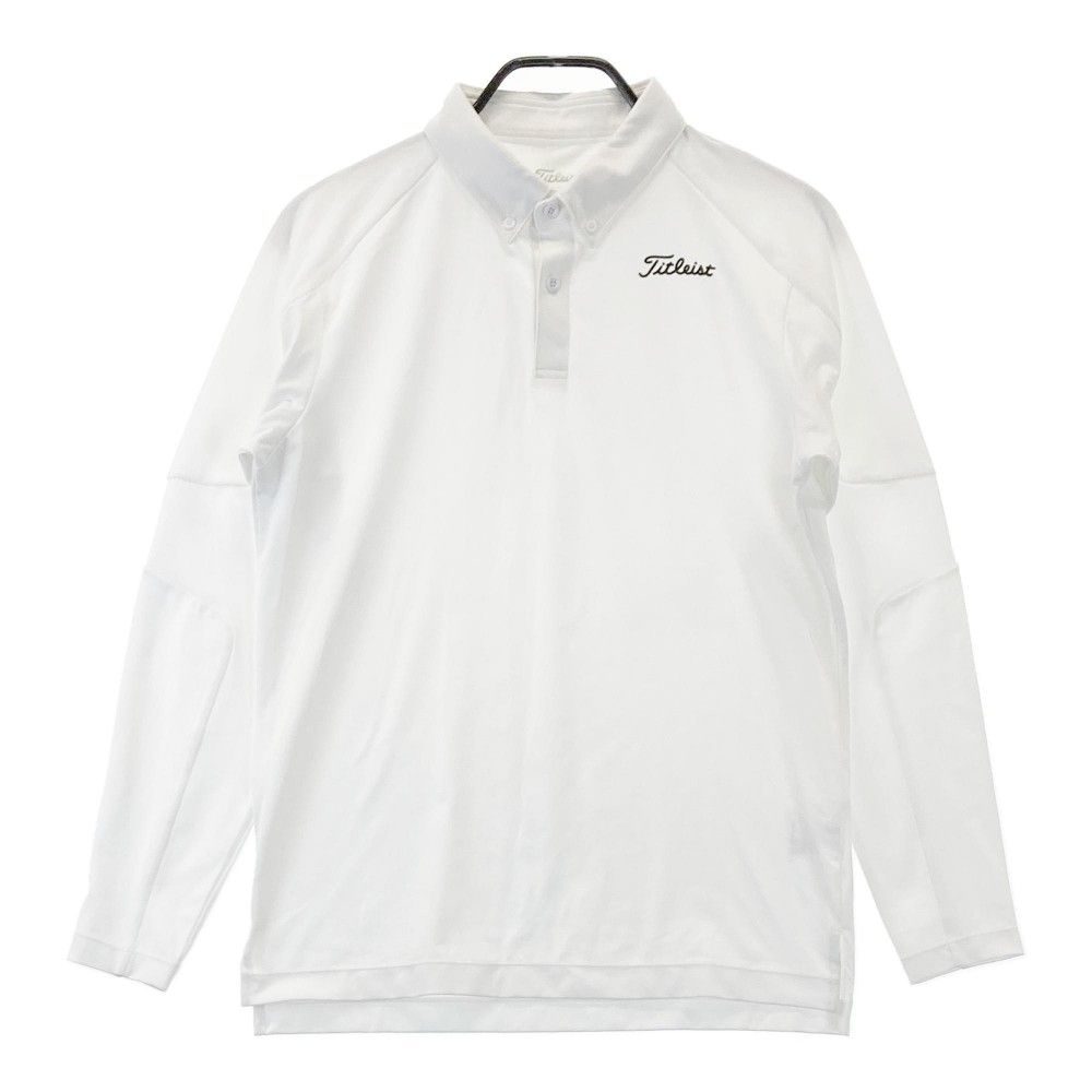 サイズ：M TITLEIST タイトリスト  長袖ポロシャツ ボタンダウン  ホワイト系 [240101351326]# ゴルフウェア メンズ ストスト