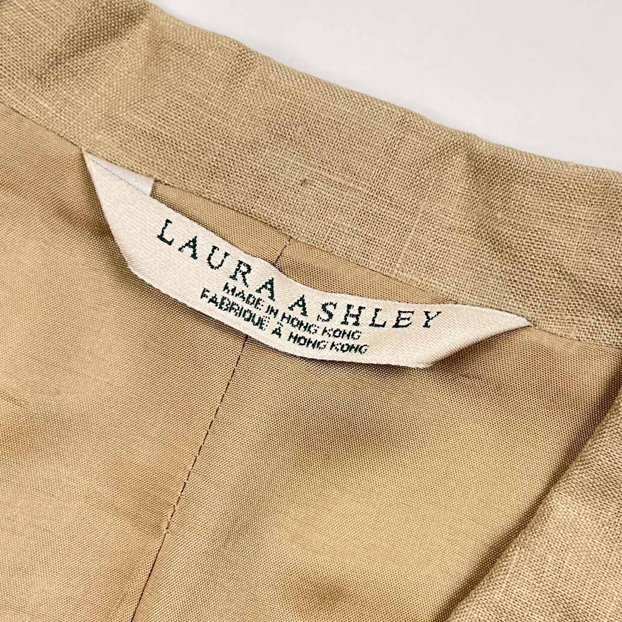 未使用　Laura Ashley ローラアシュレイ リネン100% セットアップ 上下 リネン100% LAURA ASHLEY ローラアシュレイ セットアップ