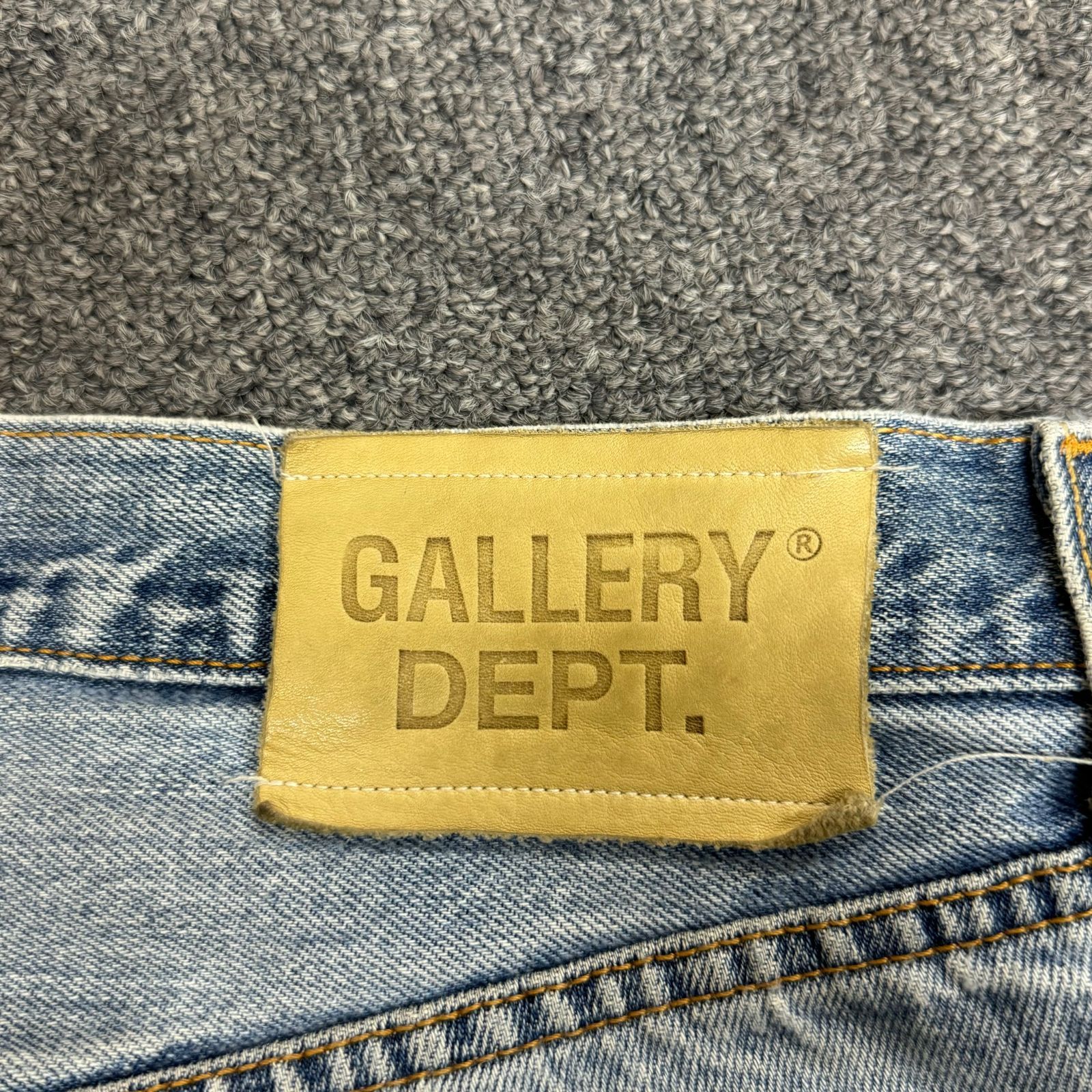 GALLERY DEPT 5001 クラッシュリペアデニムパンツ ジーンズ ダメージ 