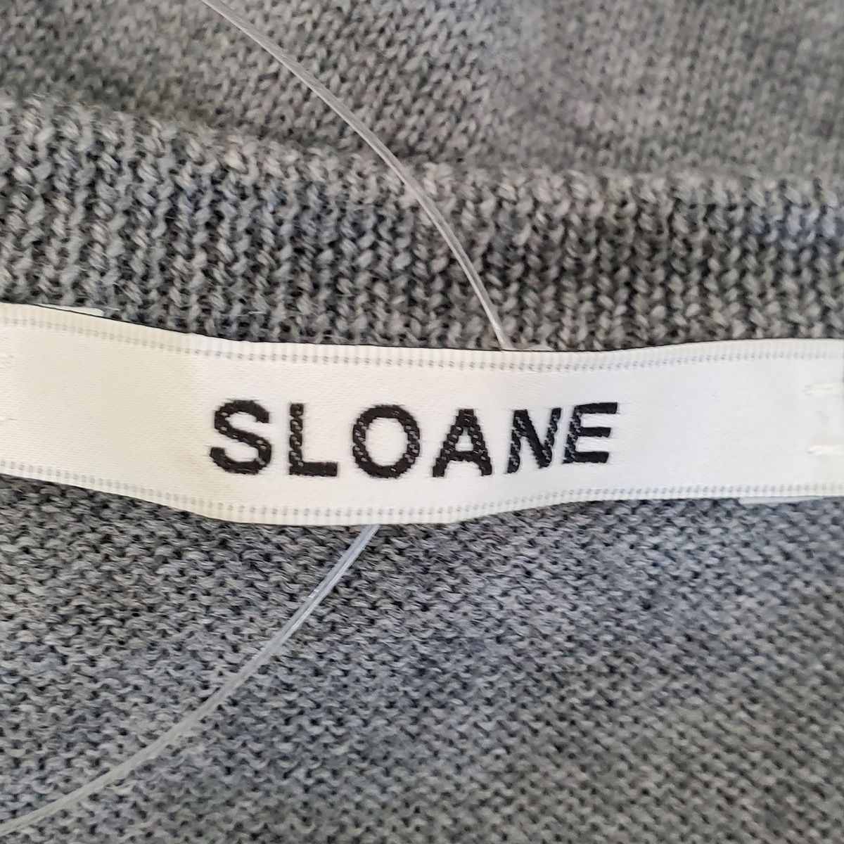 SLOANE(スローン) 半袖セーター サイズ1 S レディース美品  - グレー クルーネック