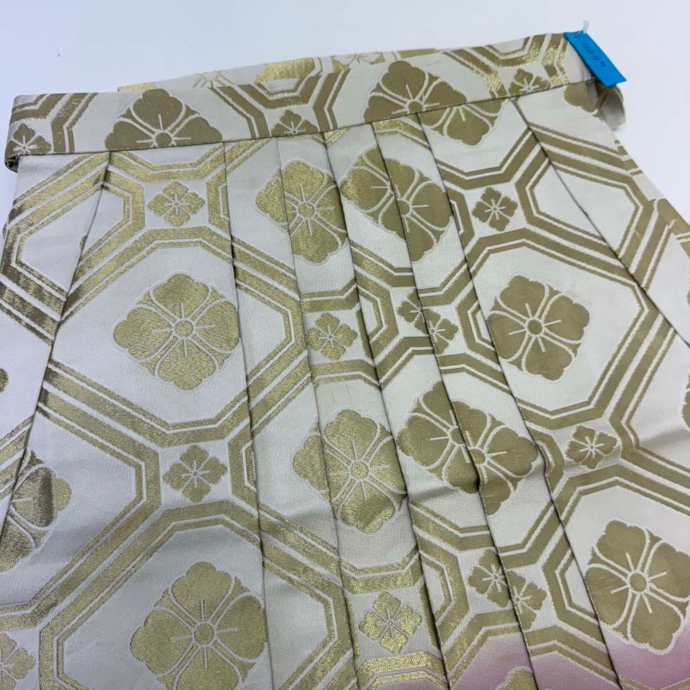 袴 行灯袴 男袴 紐下丈87cm 男性用袴 Lサイズ 成人式袴 金 赤 4649