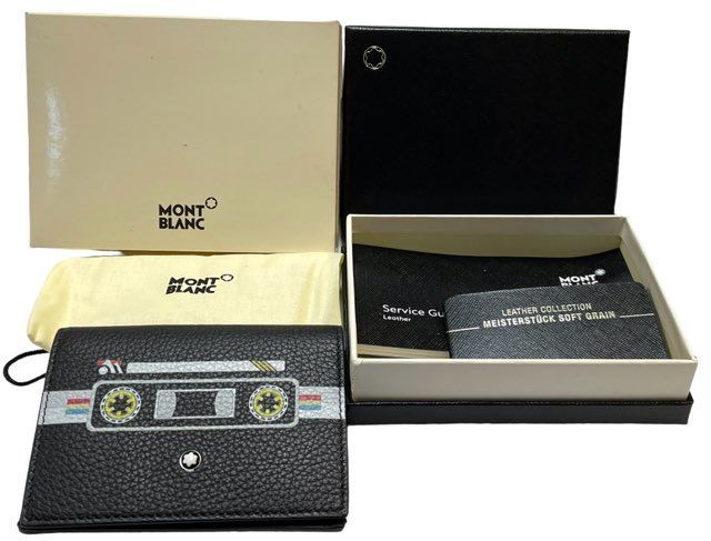 未使用 新古品 モンブラン カードケース 二つ折り カードホルダー 名刺
