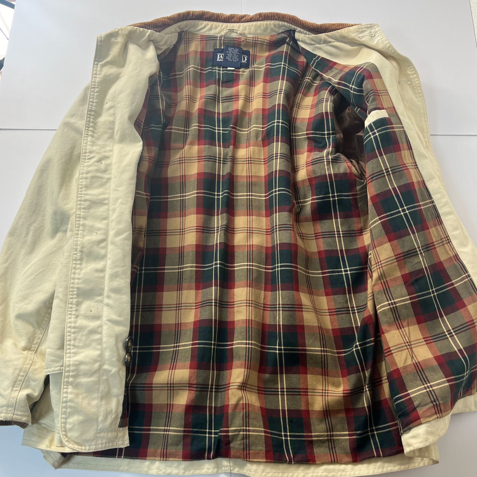 ランズエンド LANDS' END ダック ハンティングジャケット　古着 古着 90年代 ランズエンド LANDS END ダック ハンティング