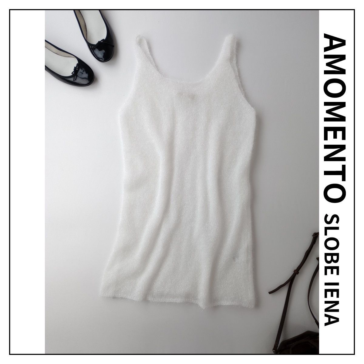 24SS 定価22000円 AMOMENTO アモーメント SLOBE IENA スローブイエナ 