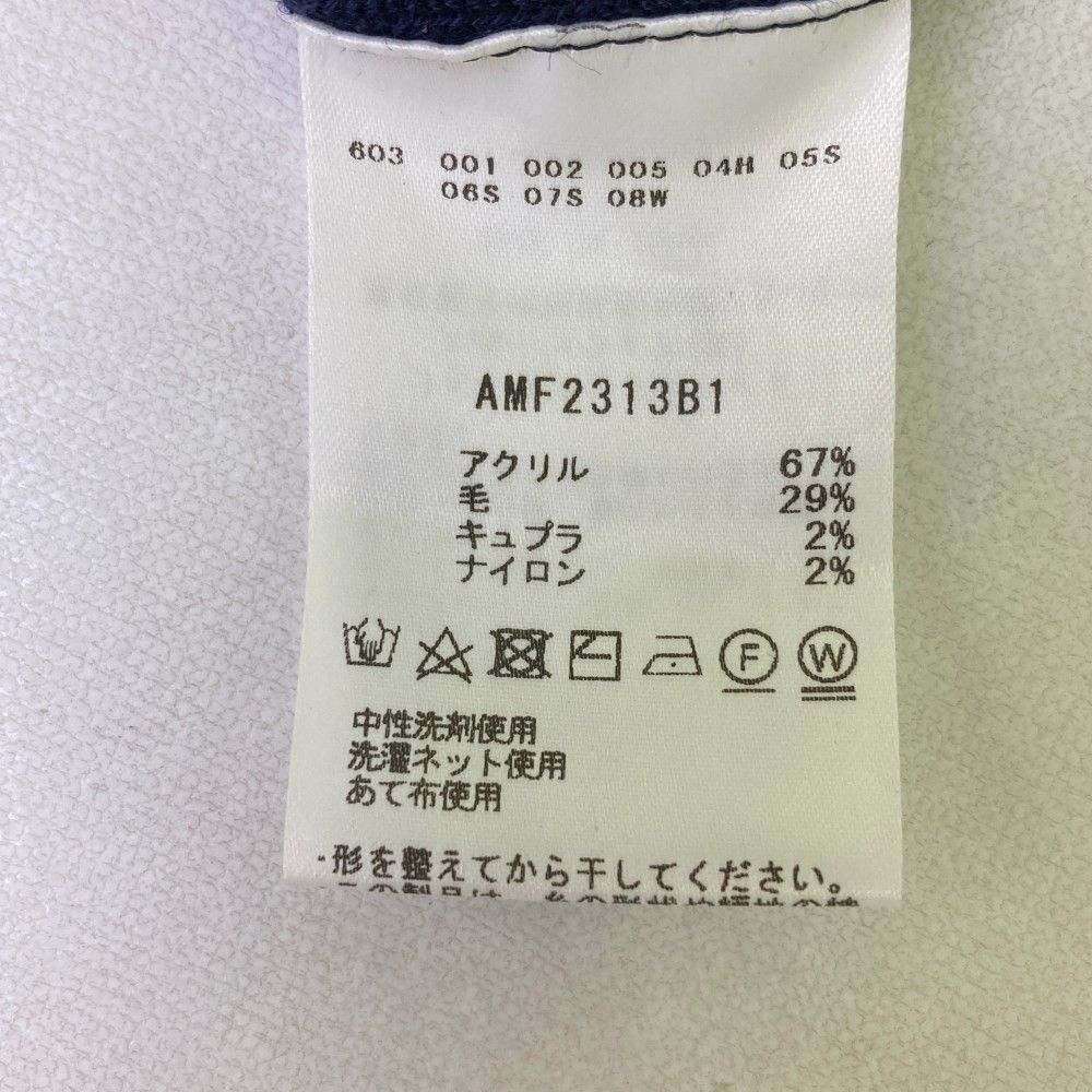 サイズ：M AND PER SE アンパスィ 2023年モデル ウール混 ニットセーター 総柄 ネイビー系 [240101411544] ゴルフウェア メンズ ストスト サイズ：M AND PER SE アンパスィ 2023年モデル ウール混 ニット