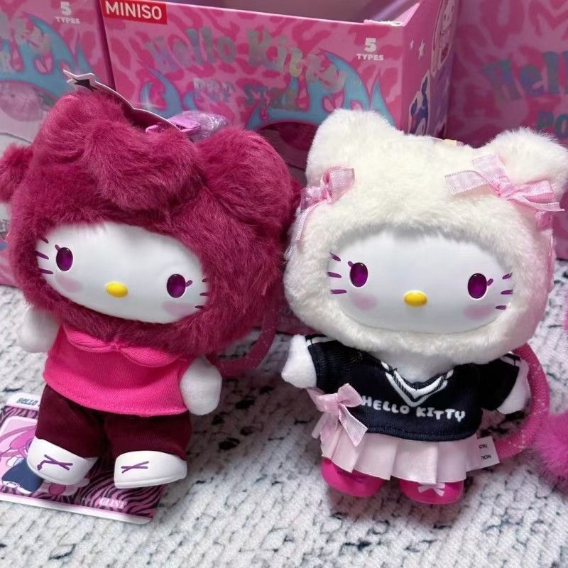 ハローキティ ポップスターシリーズ 搪膠ぬいぐるみ ブラインドボックス ハローキティ ポップスターシリーズ 搪膠ぬいぐるみ ブラインド