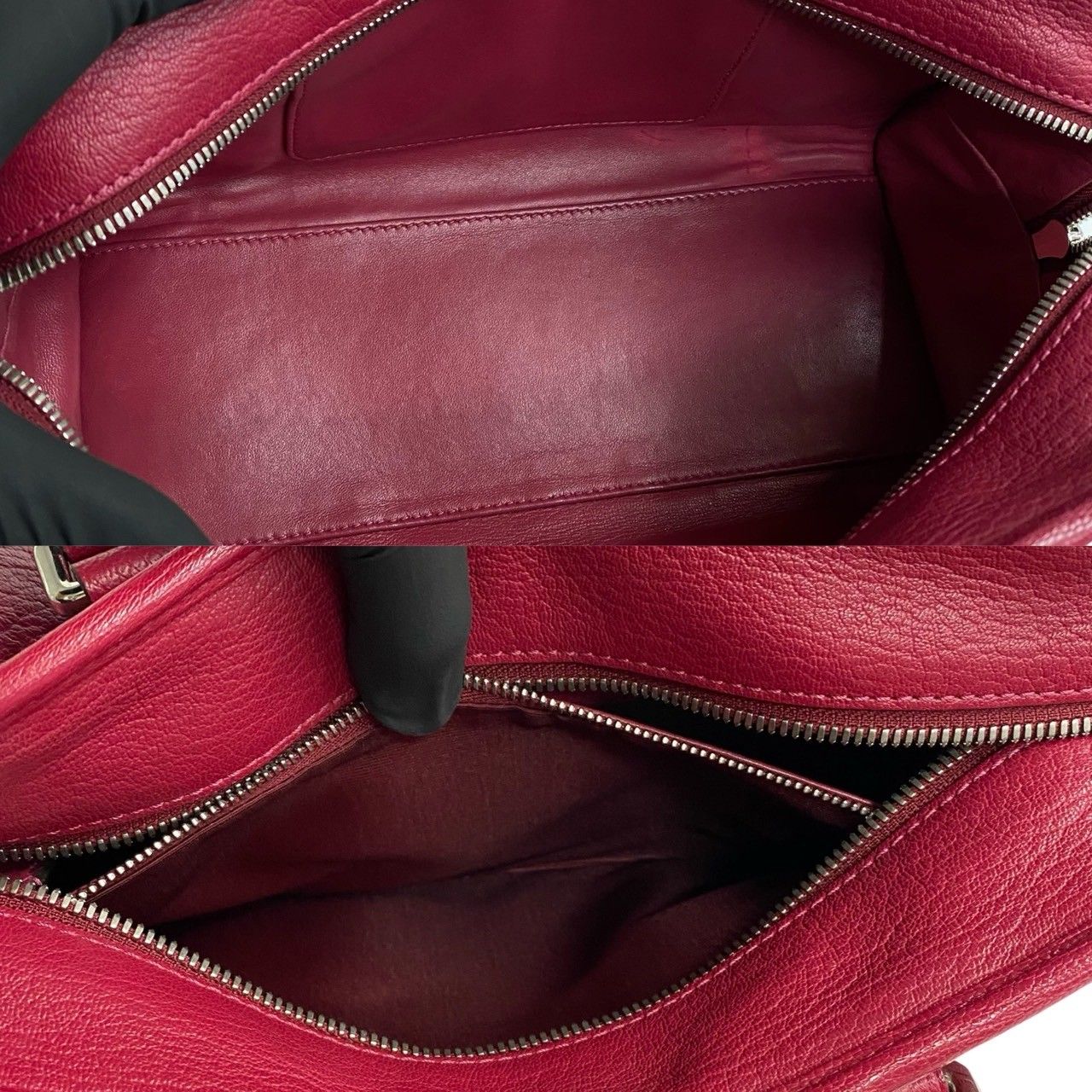 極 美品 希少品 鍵付き LOEWE ロエベ アマソナ28 アナグラム ロゴ 金具 
