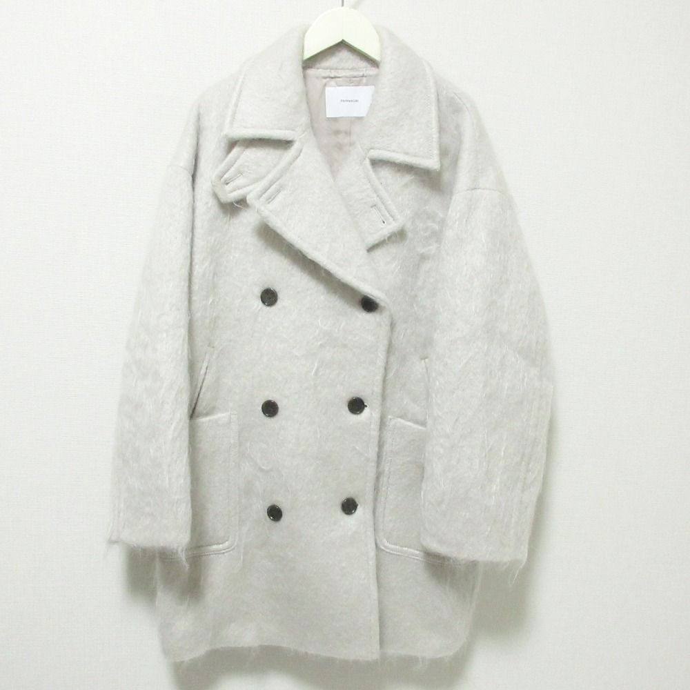 美品 24AW FRAMeWORK フレームワーク モヘアブレンド ダブルブレスト