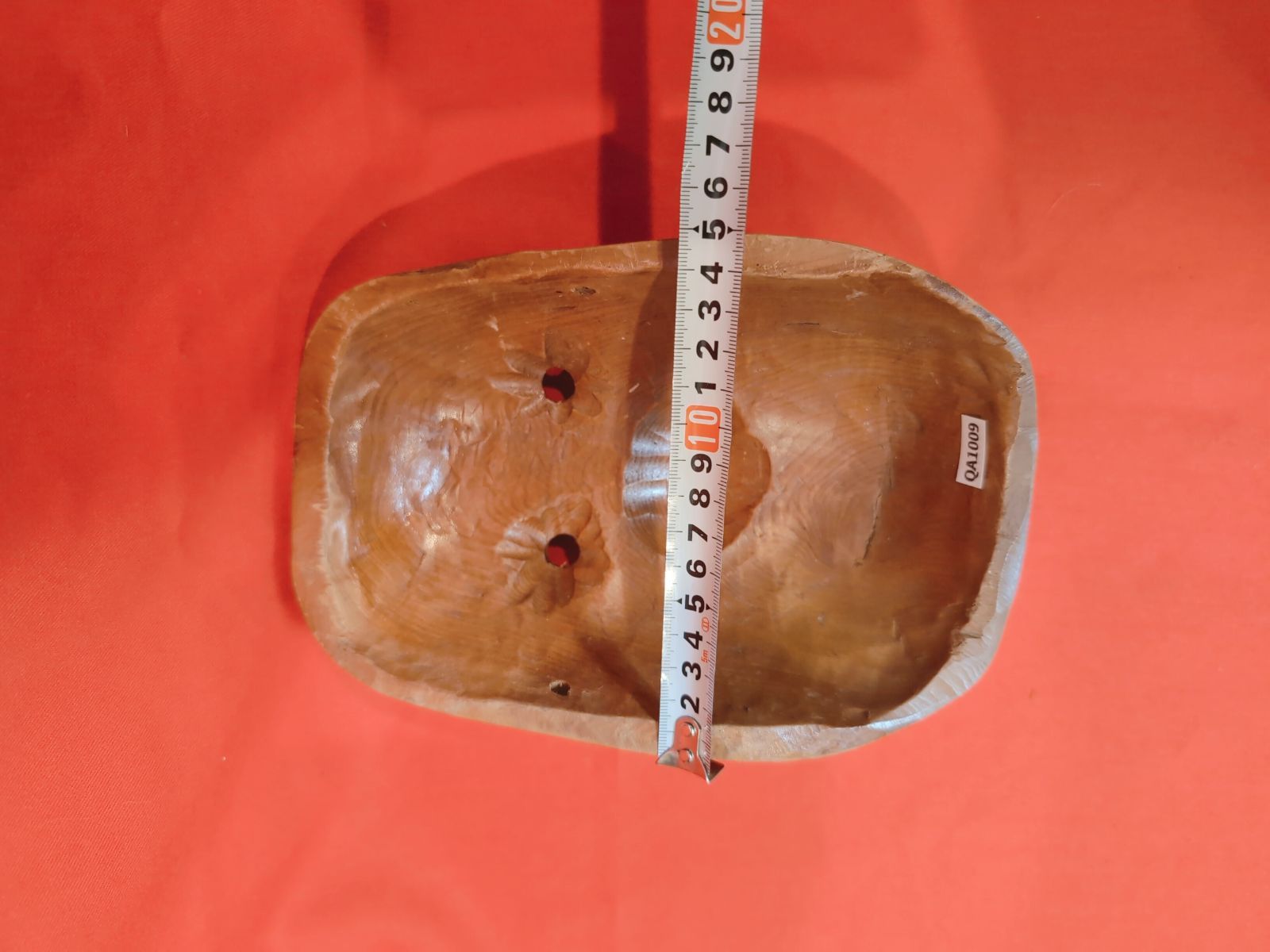 中古 木彫り 木製 長霊べし見 お面・能面 能面 長霊癋見（ちょうれい