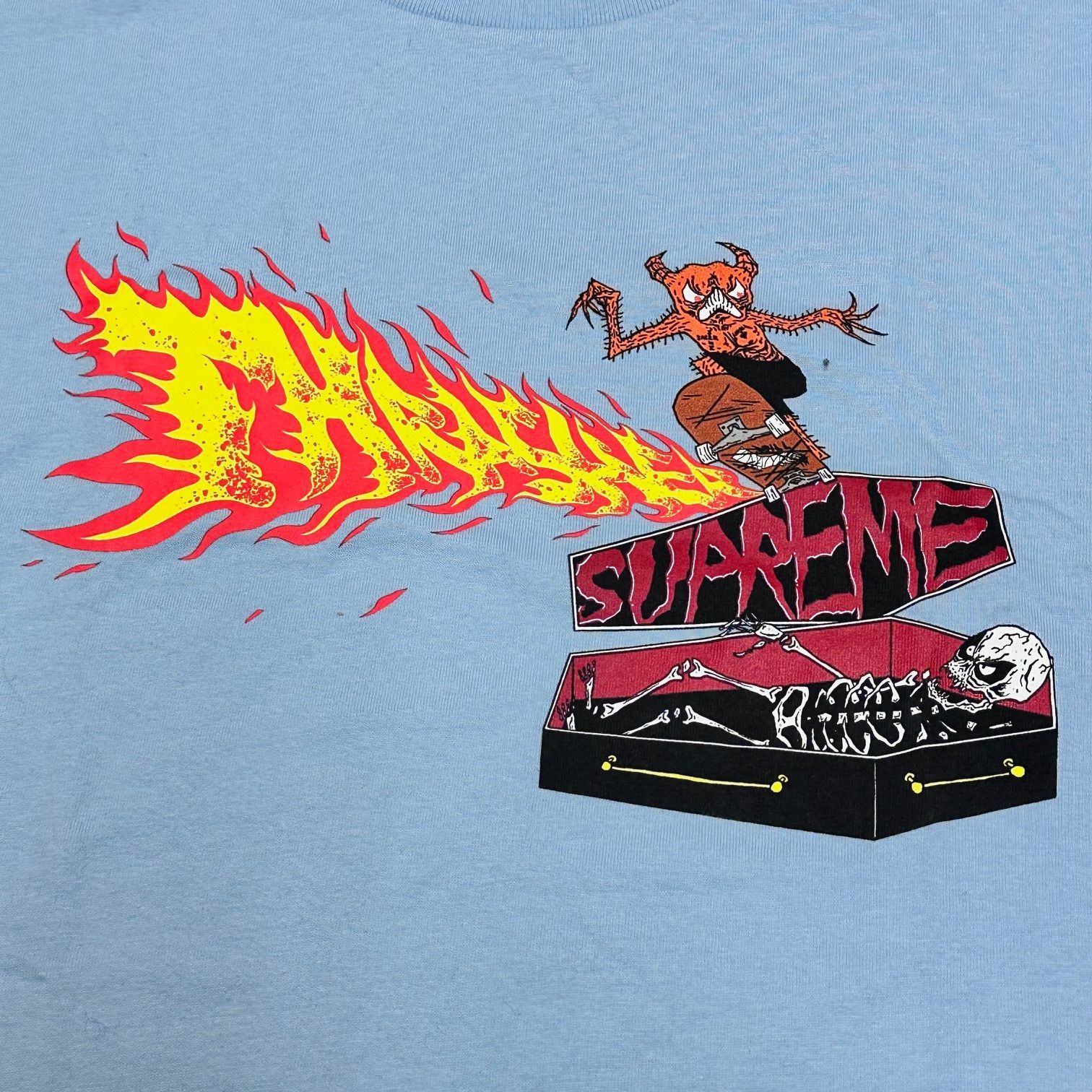 国内正規 Supreme 24AW ×THRASHER Back Tail Tee バックテールT