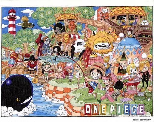 雑貨 18号巻頭 オリジナルアートボード ワンピース ジャンプショップ 365日ステッカー大感謝企画プレゼント品