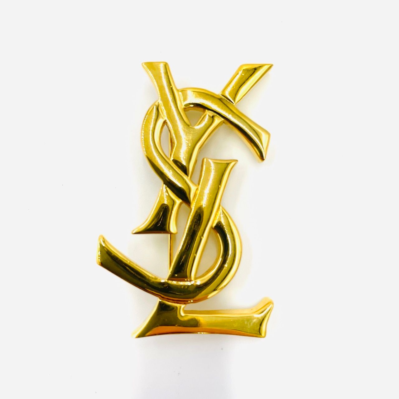 YSL ゴールドロゴブローチ YSL ゴールドロゴブローチ 【公式通販】