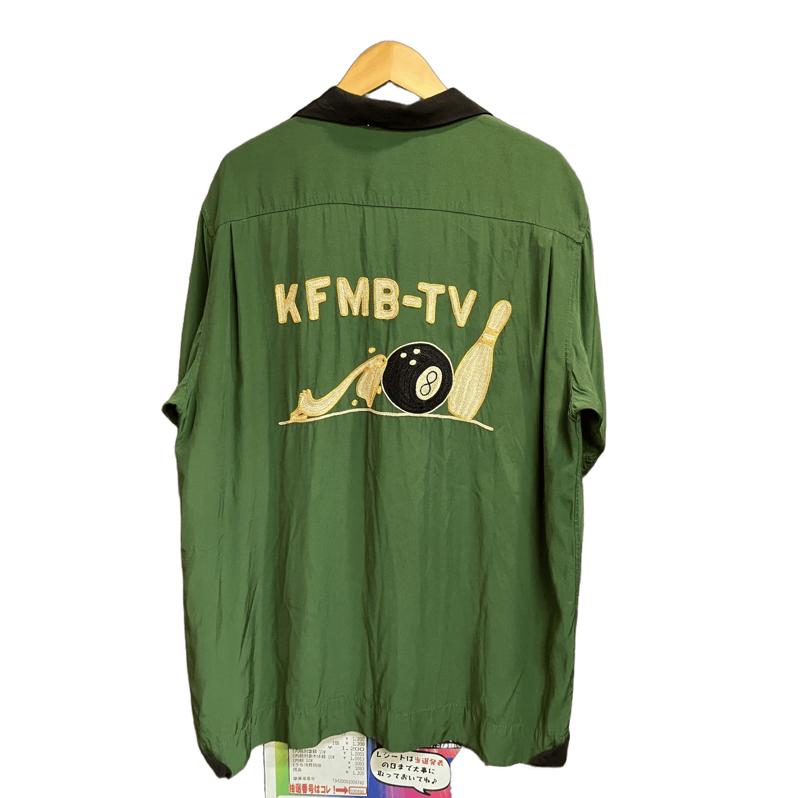 [Mutsu 75-080705] Style Eyes KFMB-TV bowling shirt SE38075 medium size [sold together] [used] [men's]