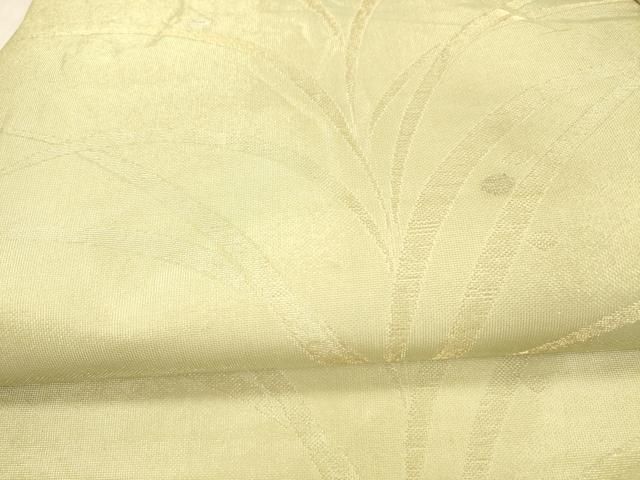 平和屋着物＊夏物 九寸名古屋帯 露草文 金銀糸 正絹 逸品 DAAX5729cm