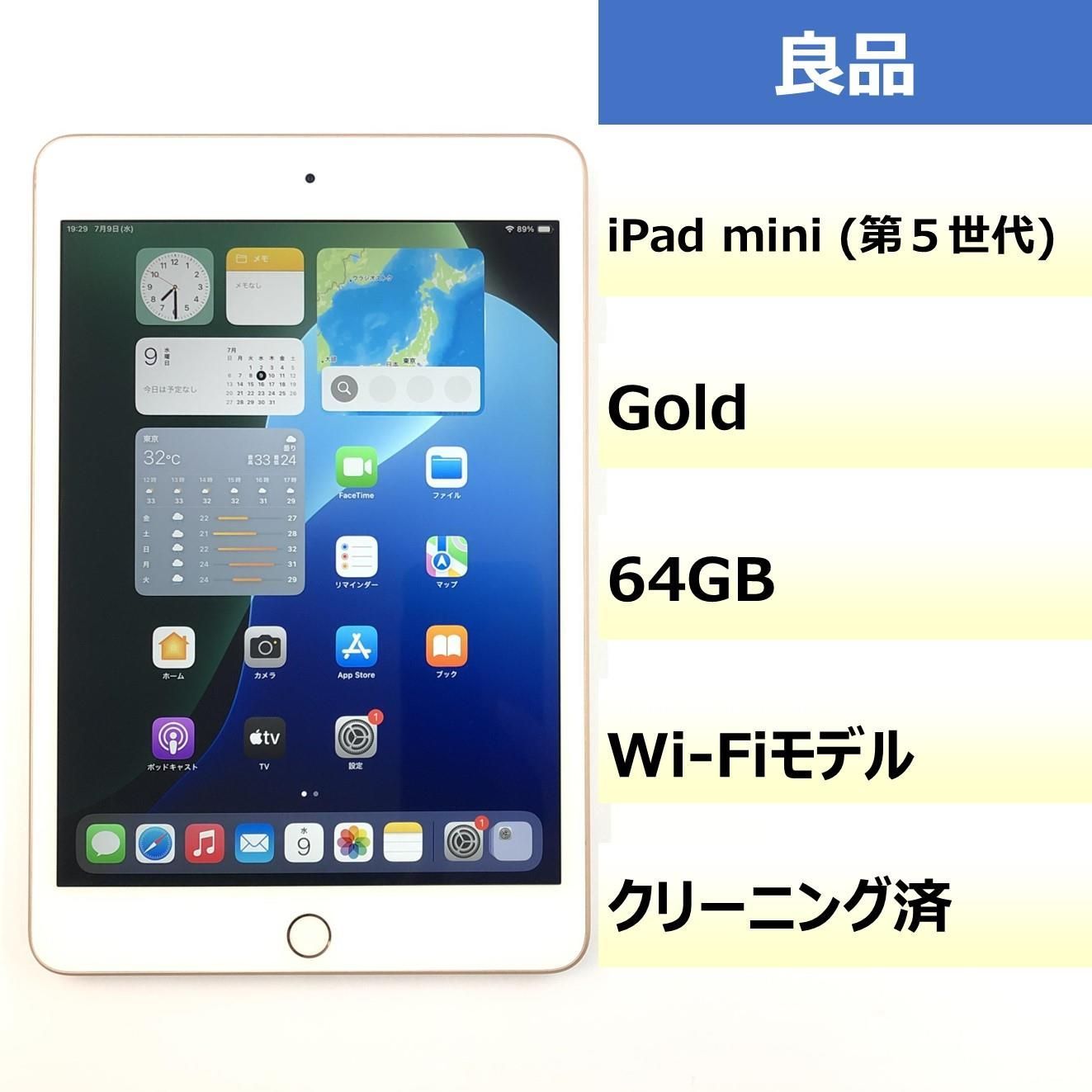 良品】iPad mini (第5世代) Wi-Fi/64GB/DMPYF0NVLM95 【公式通販】