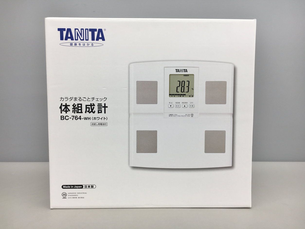 タニタ TANITA 体組成計 BC-764 2022年製 ホワイト 体重計 カラダまるごとチェック 未使用 2410LS419