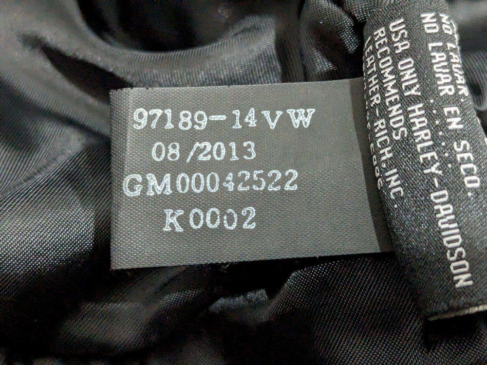 Harley-Davidson ハーレーダビッドソン バック刺繍シングルレザー  