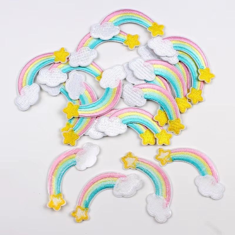 メルカリ便！アイロン 刺繍 ワッペン！セブンアップ　レインボー m33937599676_1.jpg?1714132867