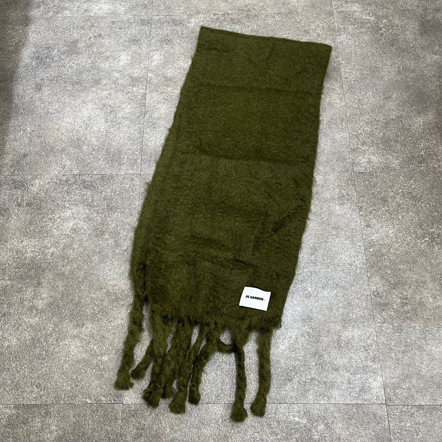 定価90200円 JIL SANDER SCARF モヘヤ ウール マフラー ジルサンダー
