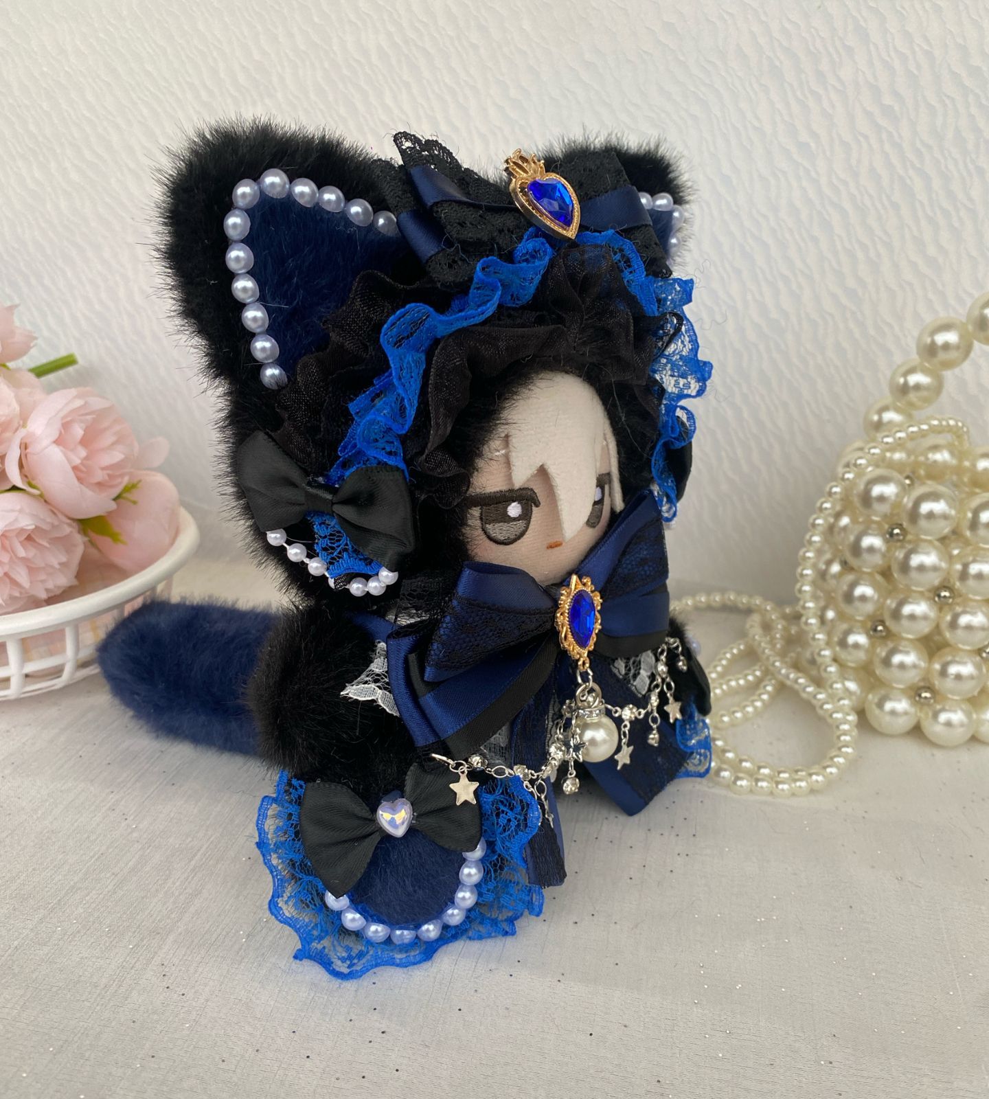 ぬい服 10cm ちびぐるみ おすわり 着せ替え服 ニャンコ服 着せ
