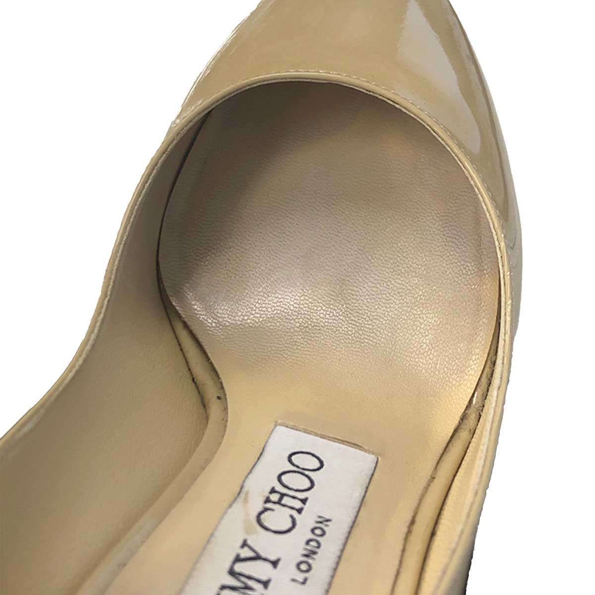 JIMMY CHOO ジミー チュウ ESME 85 ピンヒールエナメルパンプス