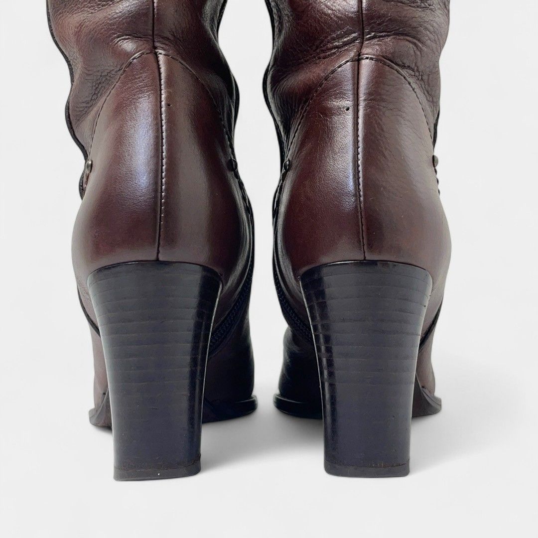 ジョニーモーク ニーハイブーツ ロングブーツ ブラウン WWW_MORNINGWALKER_COM