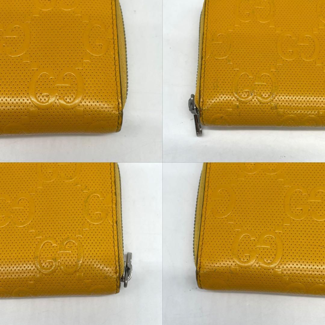 GUCCI グッチ 長財布 ロングウォレット ラウンドファスナー GGエンボス