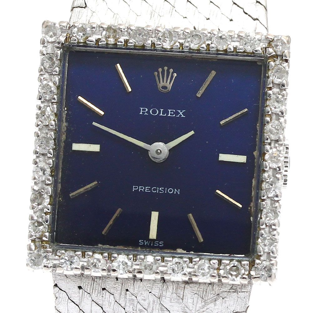 ROLEX プレシジョン スクエアベゼル ロレックス/プレシジョン/ダイヤベゼルスクエアケース/シルバー