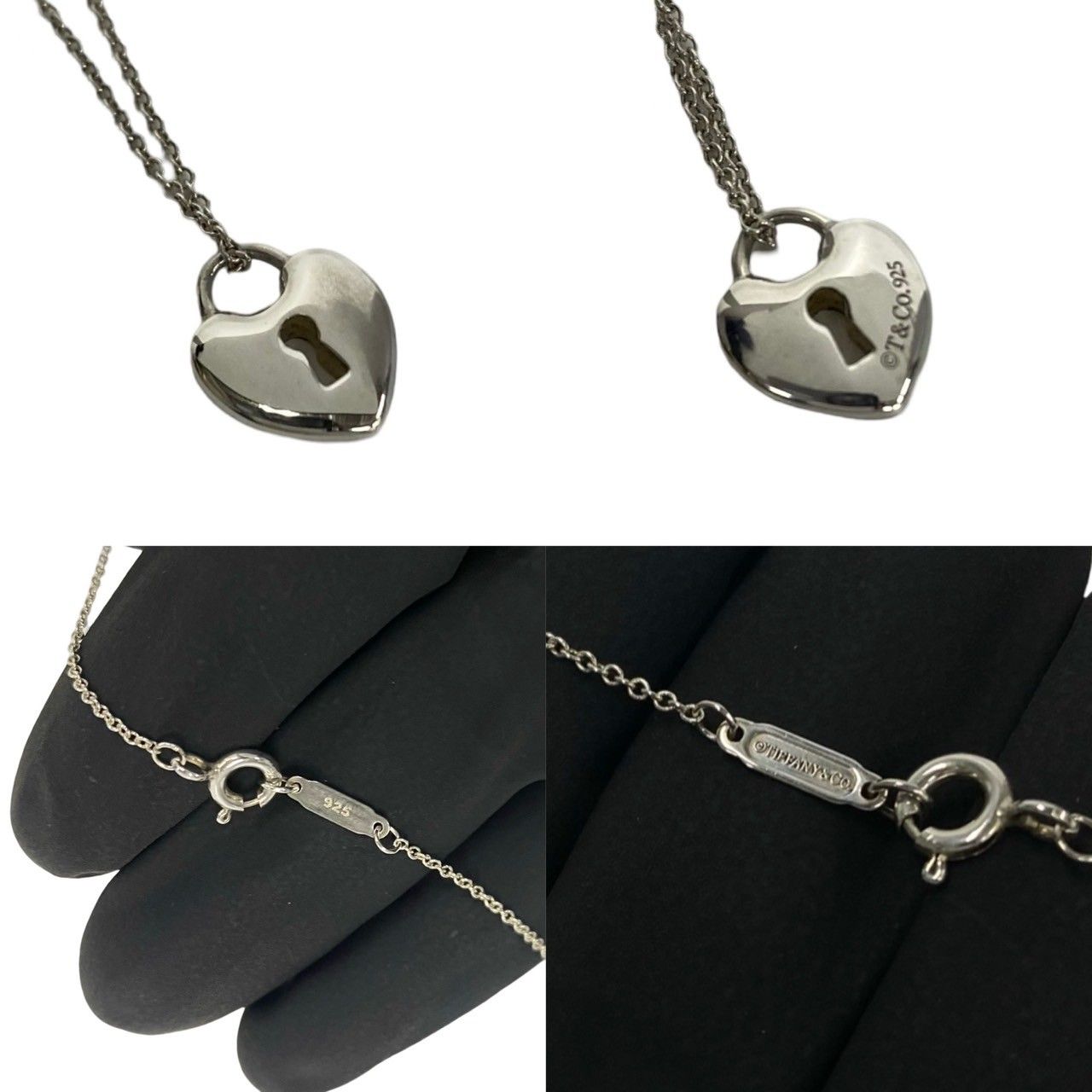 極 美品 TIFFANY&Co. ティファニー カデナ ロゴ モチーフ