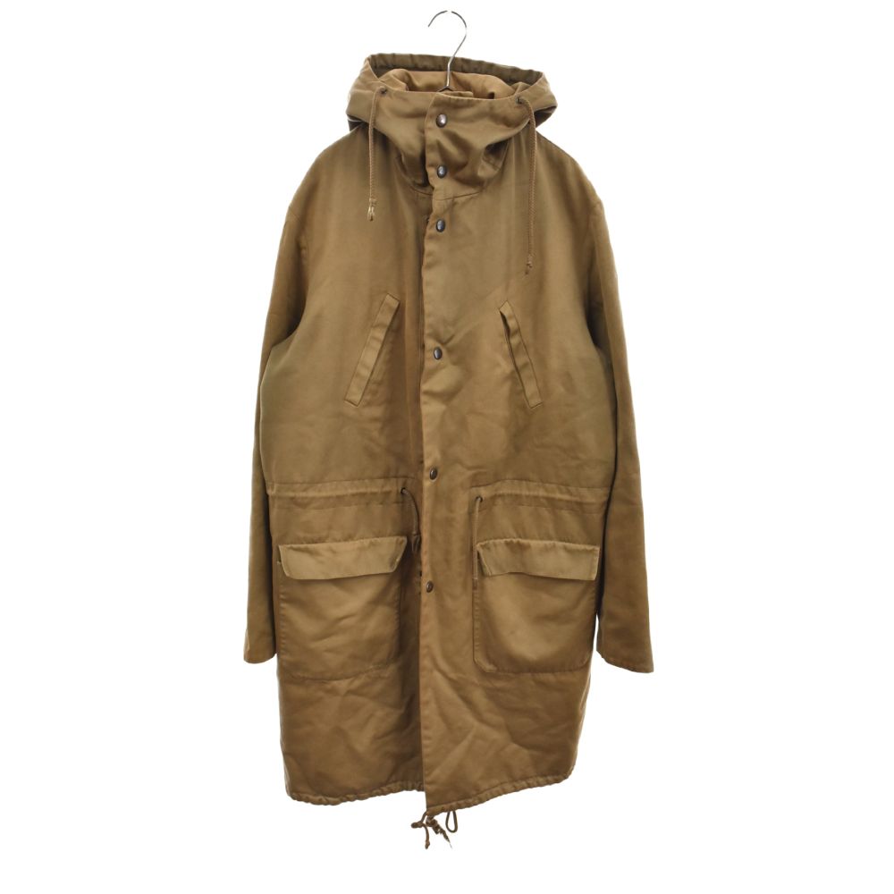 RAF SIMONS ラフシモンズ 03AW CLOSER期 Handpainted parka with badge 権力の美学 モッズコート  ブラウン60センチ肩幅 - フライトジャケット