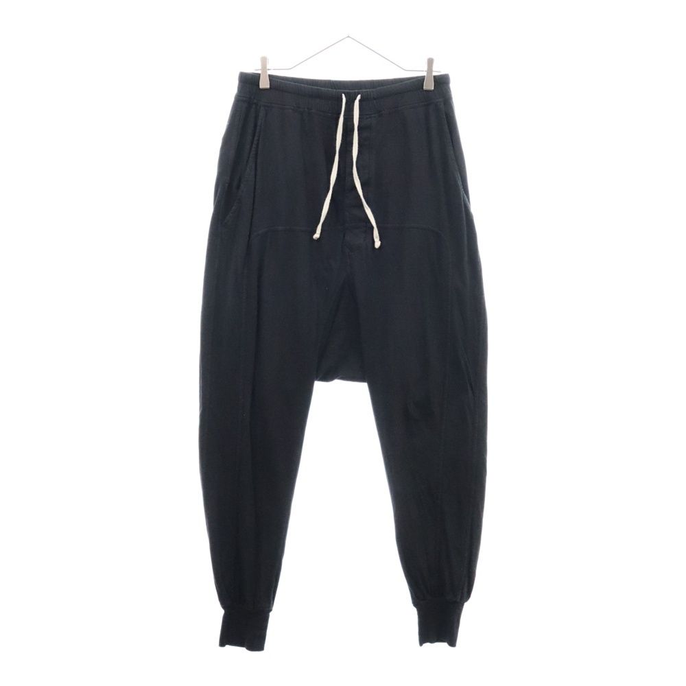 DRKSHDW (ダークシャドウ) 22SS PRISONER DRAWSTRING プリズナー コットンスウェットサルエルパンツ ブラック DU02B4395-RN