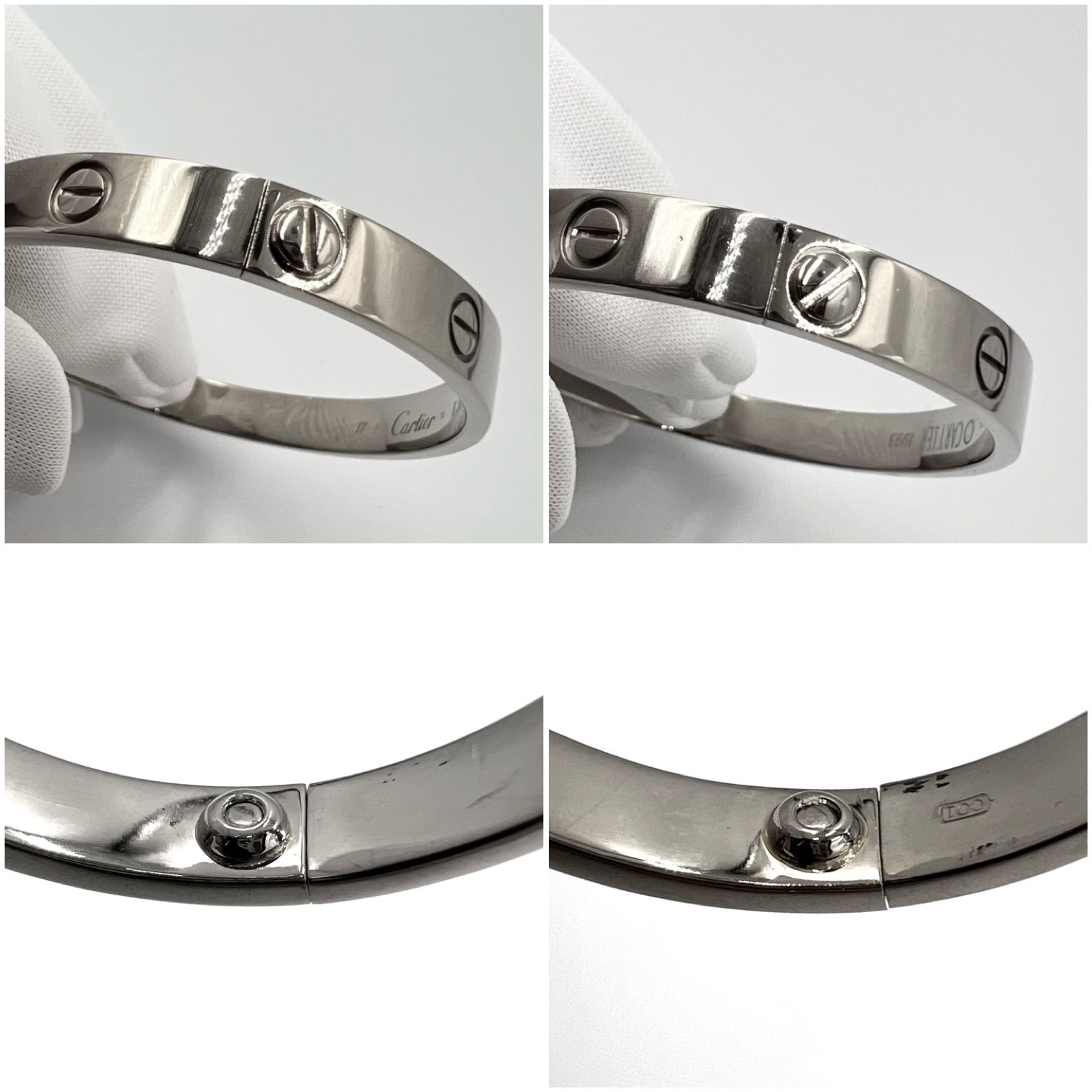 Cartier カルティエ ラブブレス K18 750 WG #17ドライバー付き - メルカリ