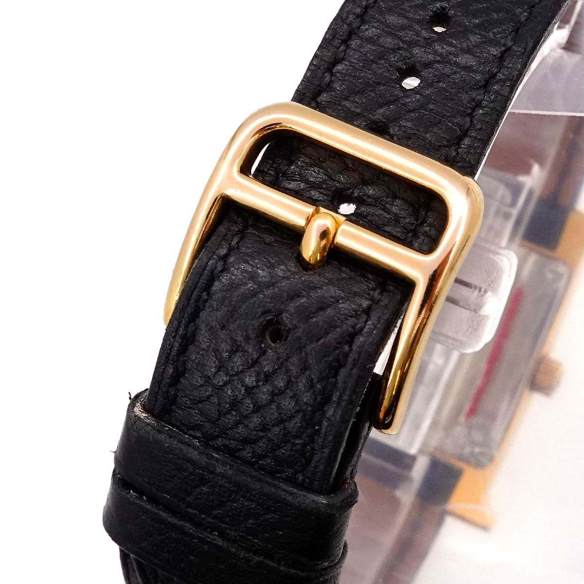 美品　エルメス HERMES Hウォッチ HH1.201 ブラック レディース エルメス Hウォッチ HH1.210 ブラック レディース 時計 【中古