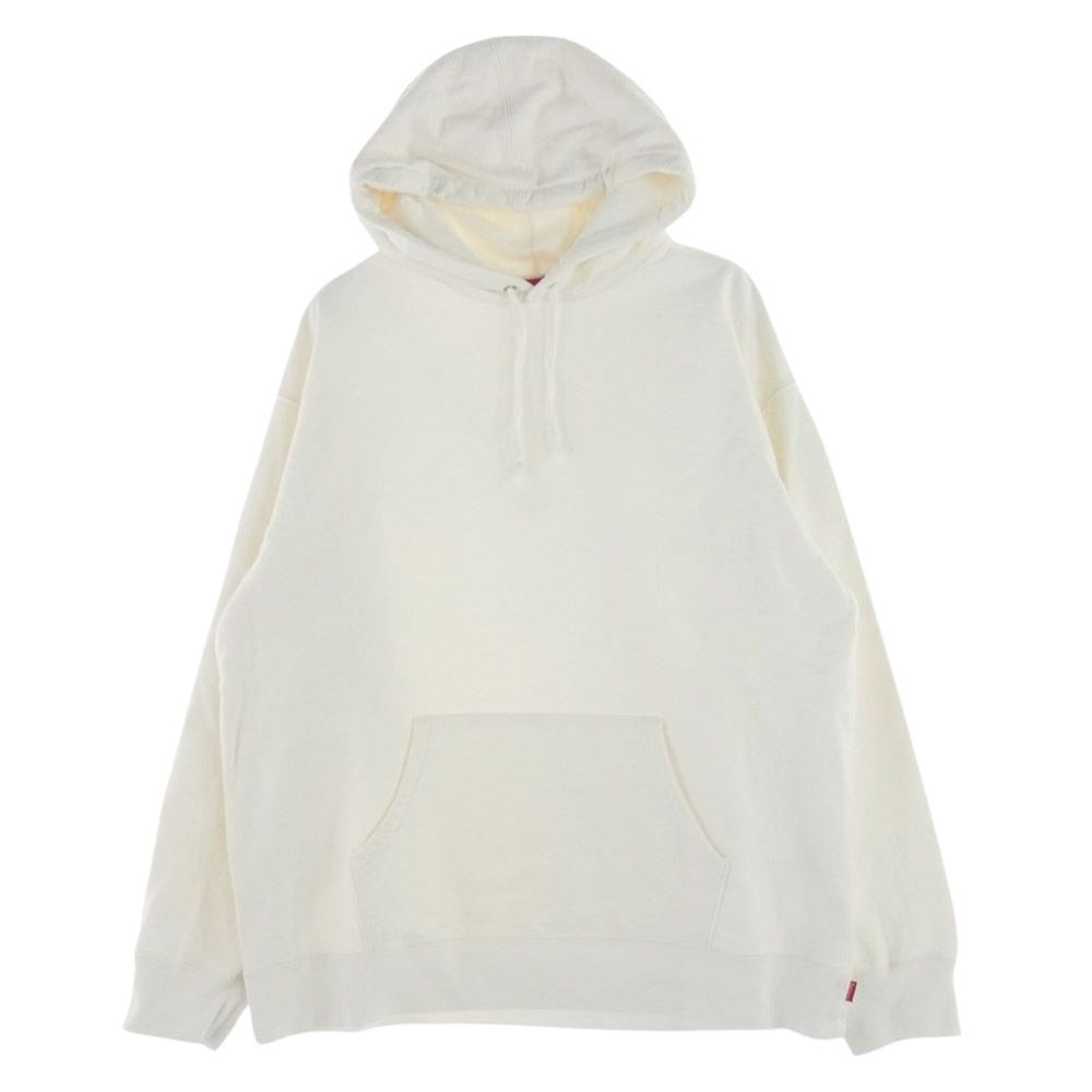 Supreme シュプリーム パーカー 19AW Rhinestone Script Hooded ラインストーン スクリプト フーデッド スウェット パーカー  ホワイト系 L【中古】 - メルカリ