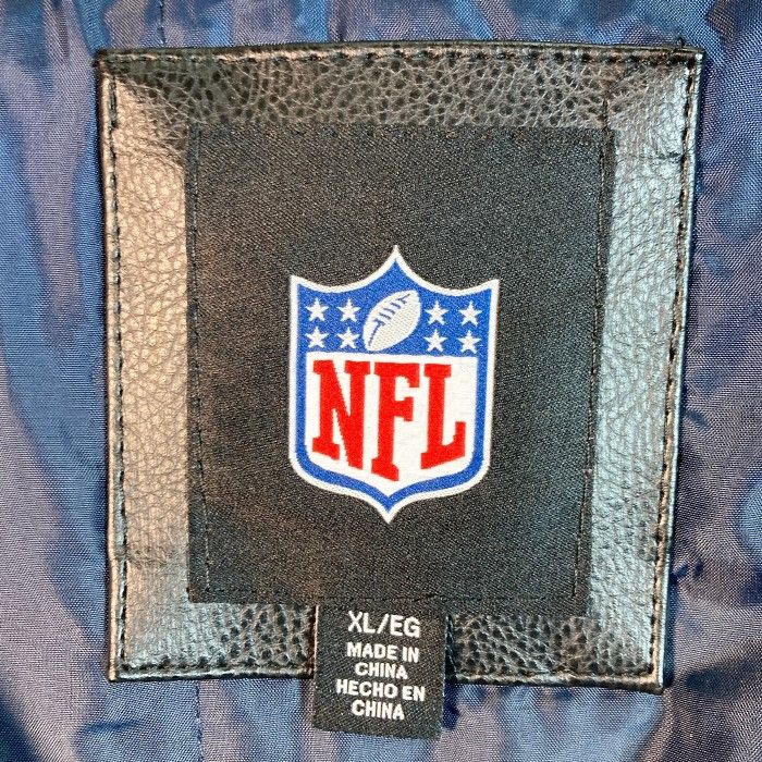 NFL ニューヨークジェッツ　スタジャン　レザー ☆NFL NEW YORK JETS ニューヨーク ジェッツ フェイクレザー