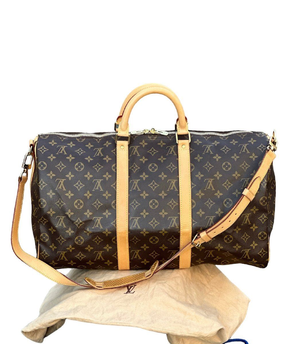 Louis Vuitton キーポル50 美品◇本物◇ルイヴィトンLOUISVUITTONモノグラムキーポル50㎝バンド