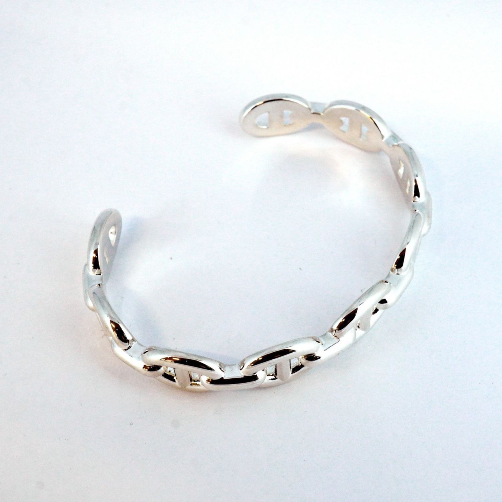 エルメス Hermes エルメス バングル シェーヌダンクル アンシェネ SH シルバー925レディース