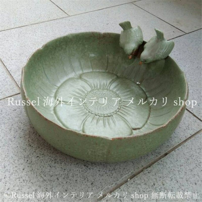 植木鉢 陶器 プランター 鳥 水仙ポット 水耕栽培 かわいい 陶芸風 鉢植え ガーデニング 雑貨 ガーデン雑貨 ガーデンインテリア ガーデン インテリア 庭の装飾 お洒落 おしゃれ 8-14