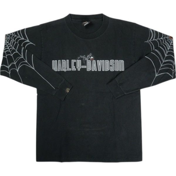 Harley-Davidson スパイダーウェブ ロングスリーブTシャツ　XL Harley-Davidson スパイダーウェブ ロングスリーブTシャツ XL